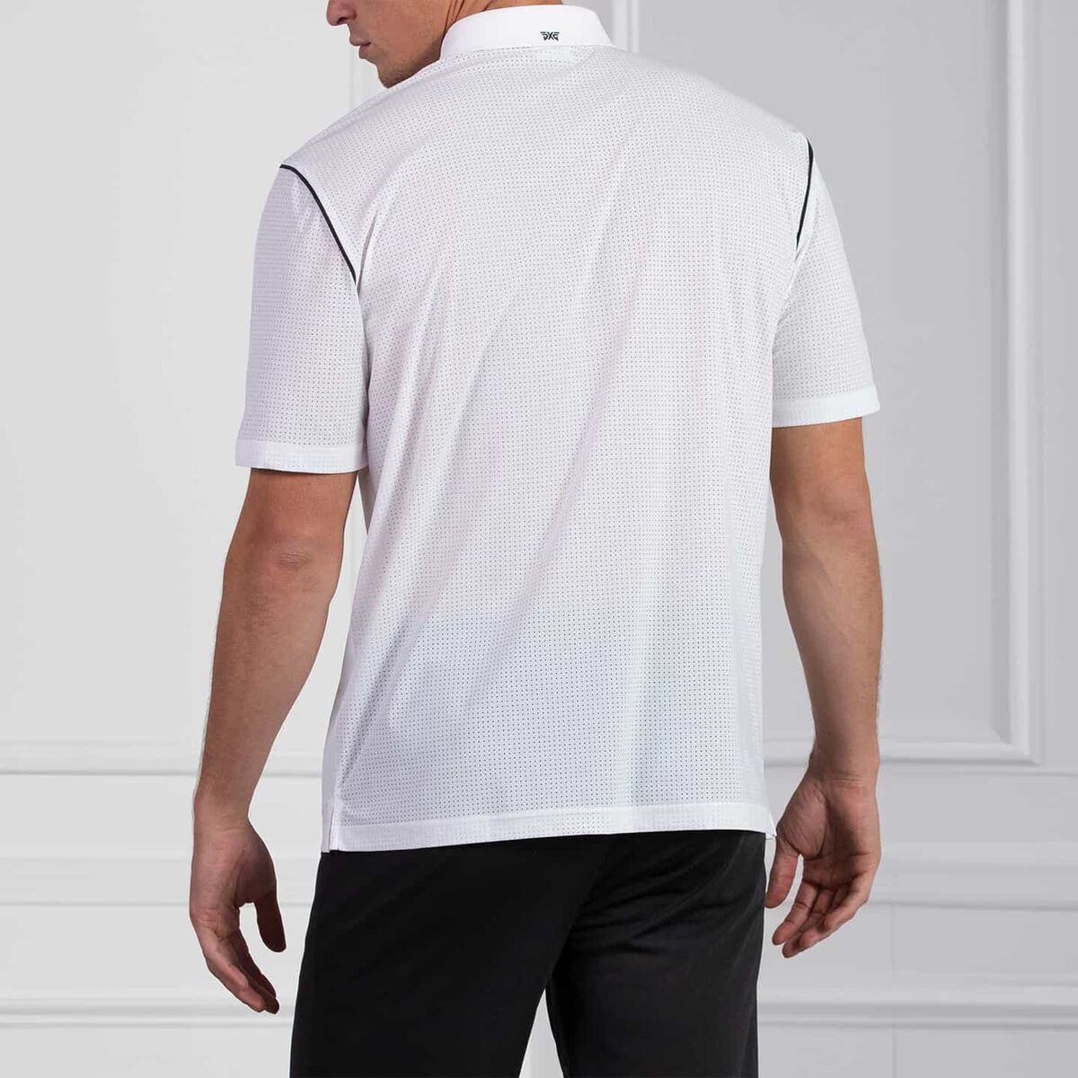 Comfort Fit Fineline Polo White
