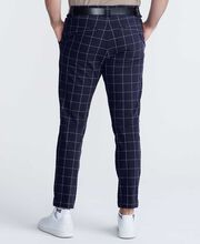 Pantalon Ajusté à Carreaux 