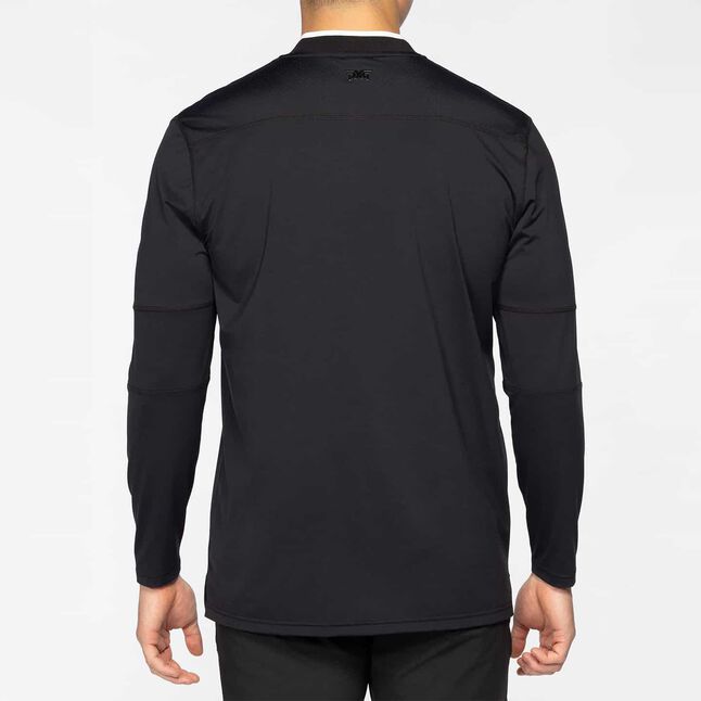 Men's Long Sleeve Wedge Collar Polo