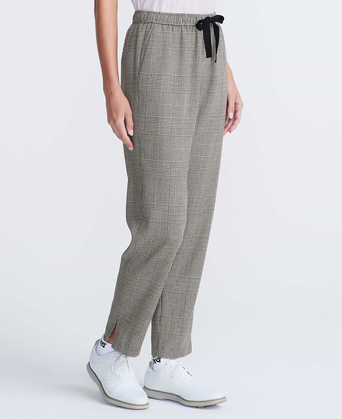 Women's Prince of Wales Drawstring Trousers 