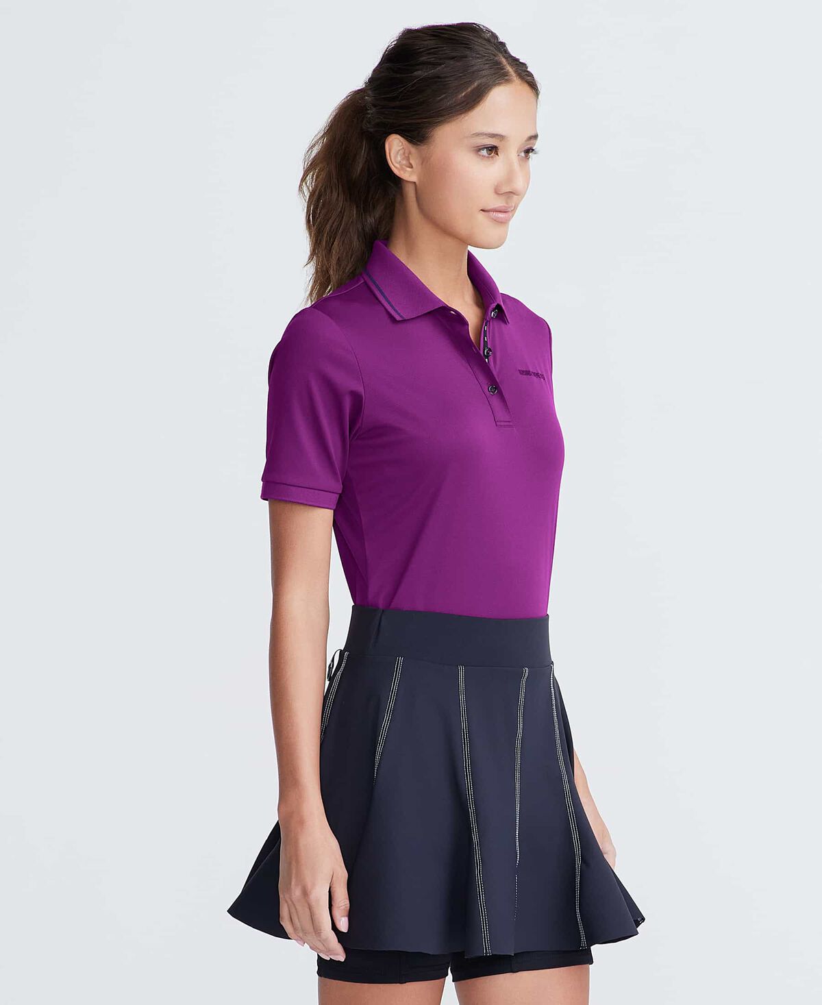 Women's Classic Ribbed Collar Polo 