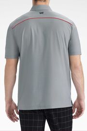 Comfort Fit Red Piped Polo 