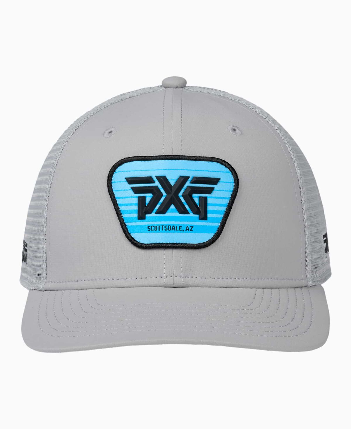 Scottsdale Trucker Snapback Hat - Grey/Blue Logo - One Size Grey