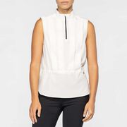 Women's Sleeveless Pleated Pullover 