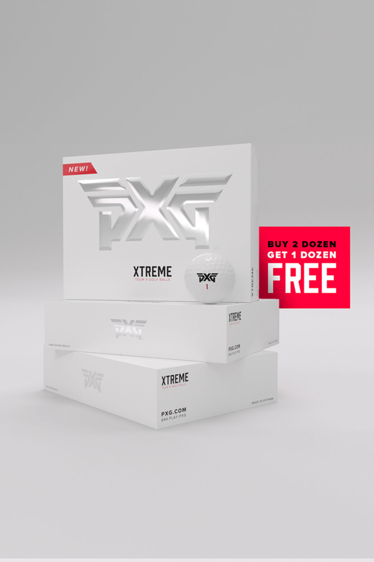 Xtreme Tour X Golf Ball - White - Dozen 