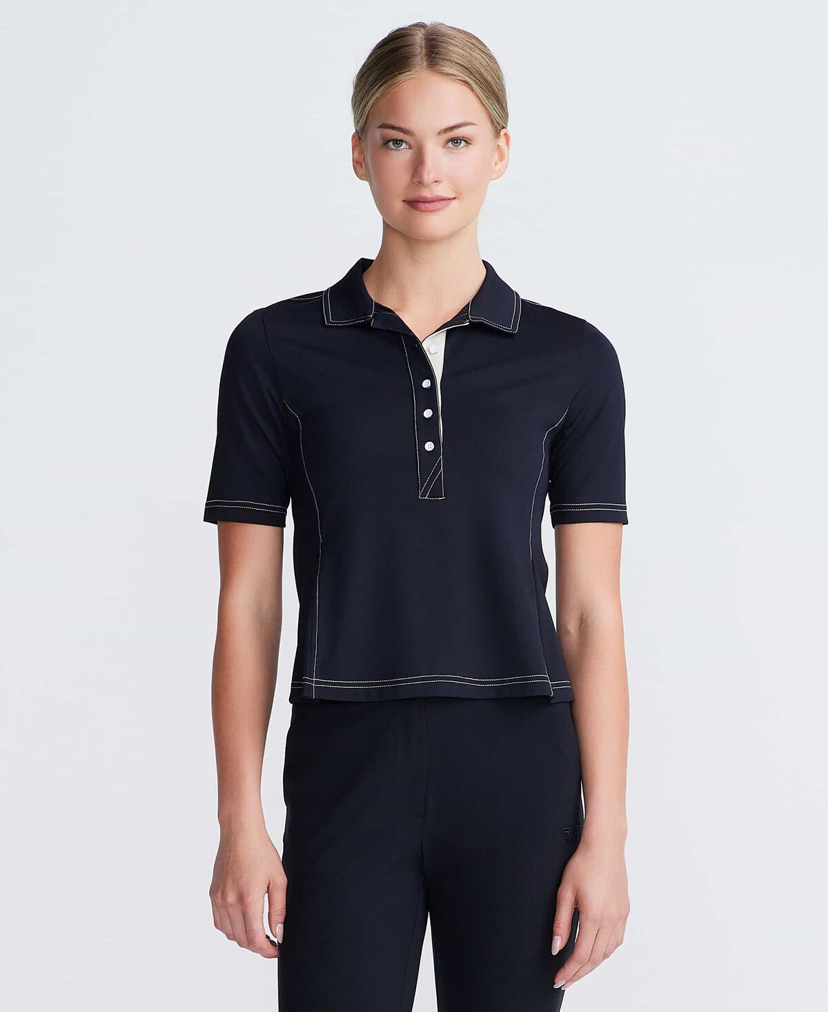 Women's Extended Placket Flair Polo 