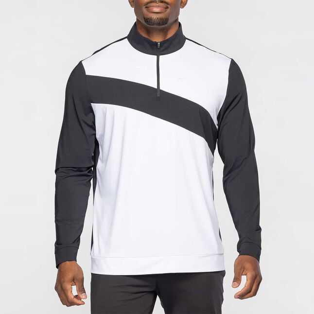 Men's Cross-Body Stripe 1/4 Zip Pullover