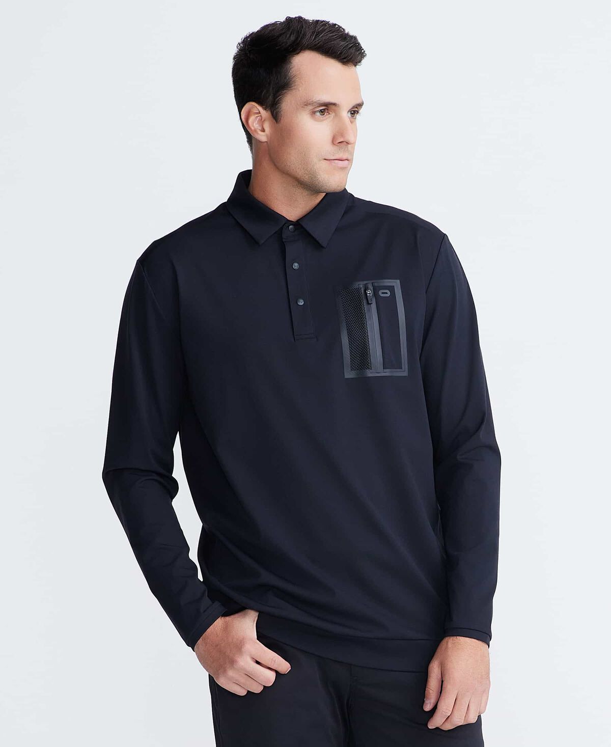 Men's Long Sleeve Performance Pocket Polo 