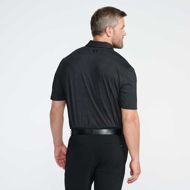 COMFORT FIT CRISSCROSS PRINT POLO