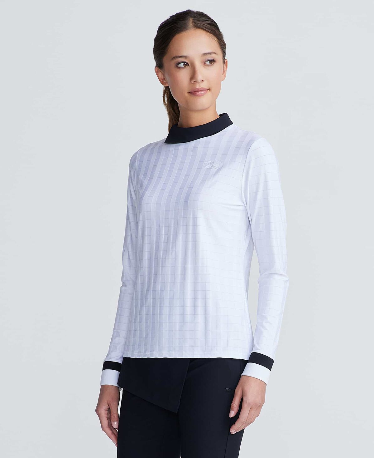 Women's Asymmetric Mock Neck Pullover 