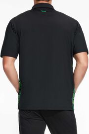 Comfort Fit Short Sleeve Aloha 23 Polo Black
