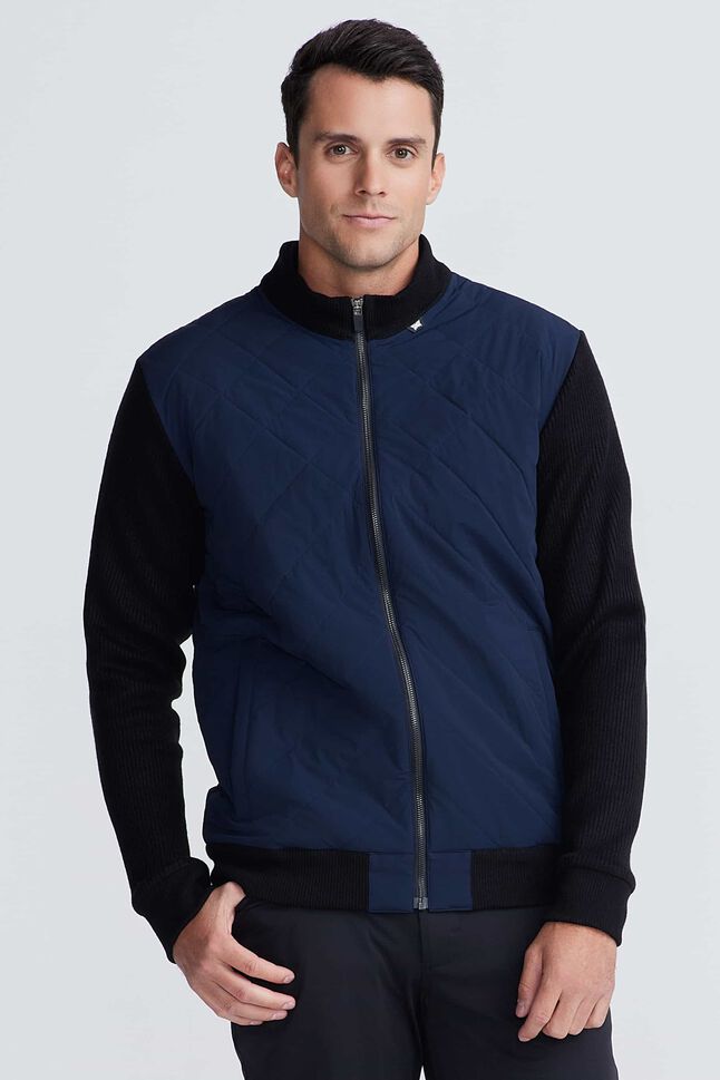 Men's Hybrid Sweater Quilted Jacket