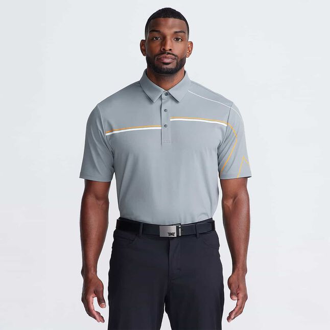 Men's Comfort Fit X Sleeve Texture Polo