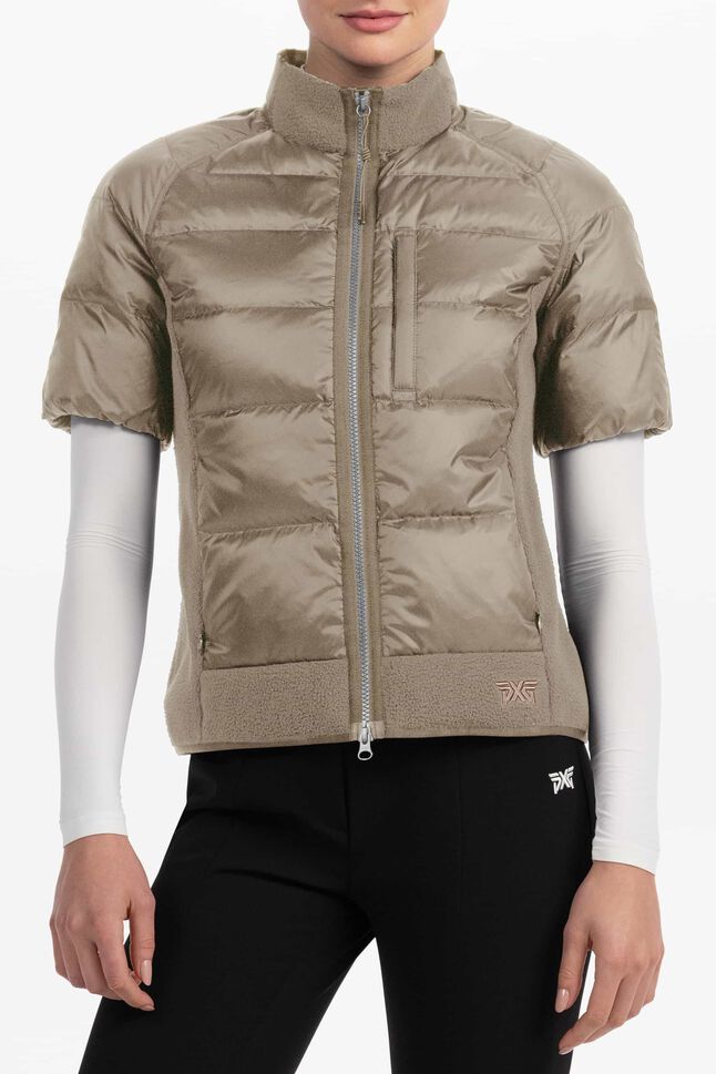 Women's Short Sleeve Puffer Jacket