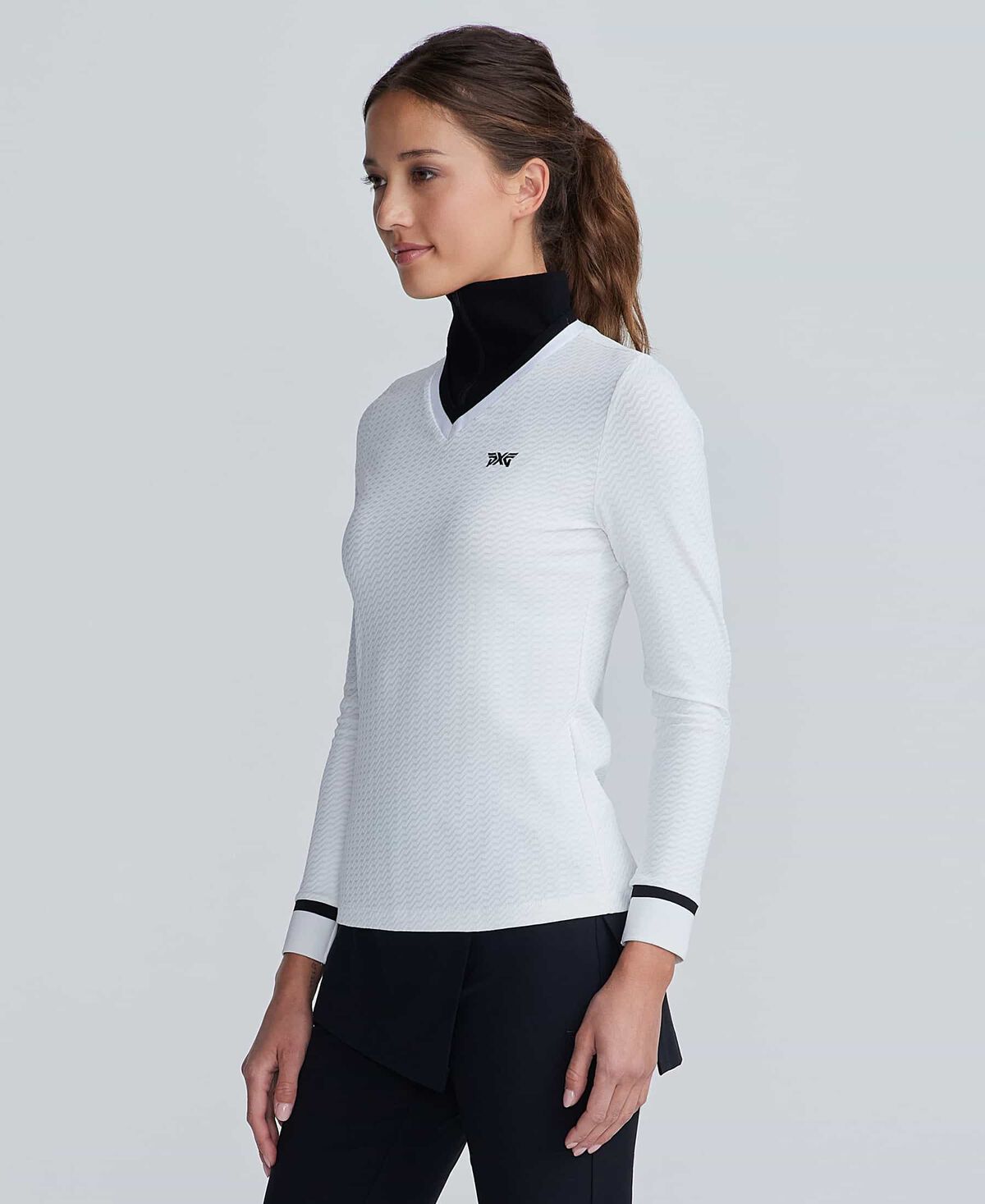 Women's Two-in-One Textured 1/4 Zip 