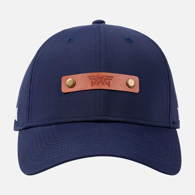 6 Panel Curved Bill Snapback - Peacoat/Rust - One Size