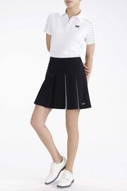 Color Block Pleated Skirt 