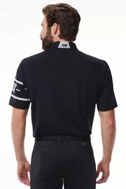 Comfort Fit Racer Polo Black