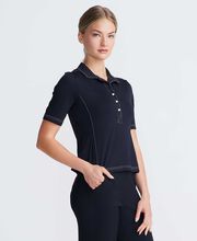 Women's Extended Placket Flair Polo 