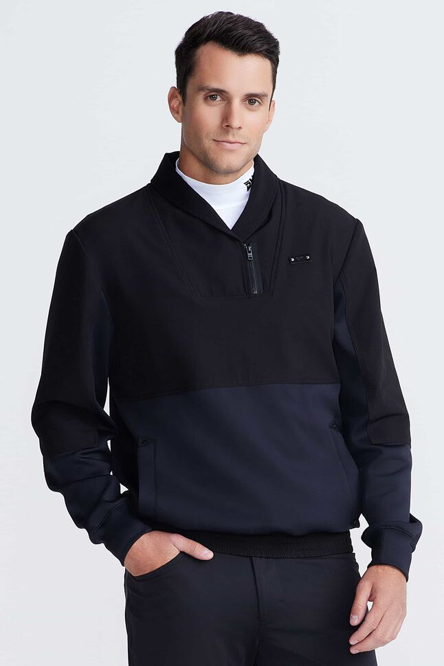 Men's Plush Rolled Collar Pullover