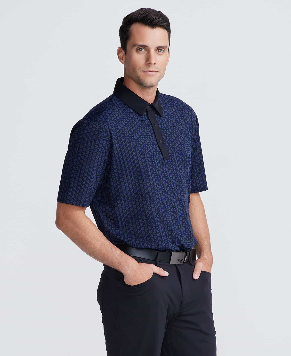 Men's Comfort Fit Archive Skull Print Polo 