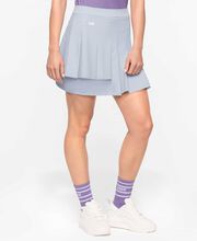 Women's Pleated Side Pocket Skirt Light Grey - Small 