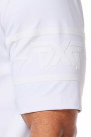 Comfort Fit Racer Polo White
