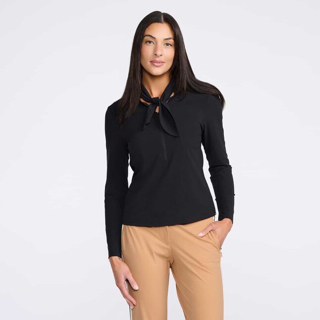 LAVALLIERE LONG SLEEVE TOP
