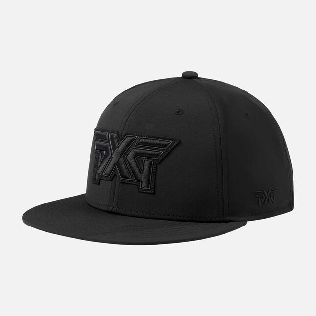 2024 Darkness 6 Panel Flat Bill Snapback - Black - One Size