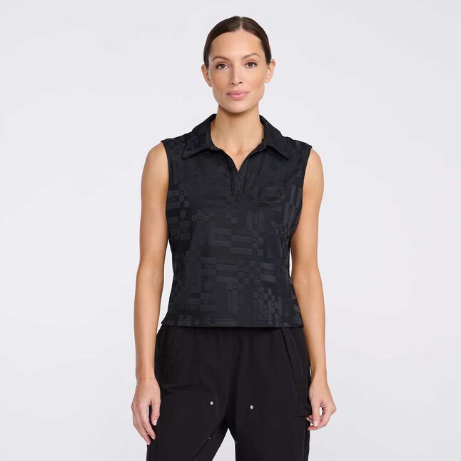 #SHEGOLFS SLEEVELESS POLO
