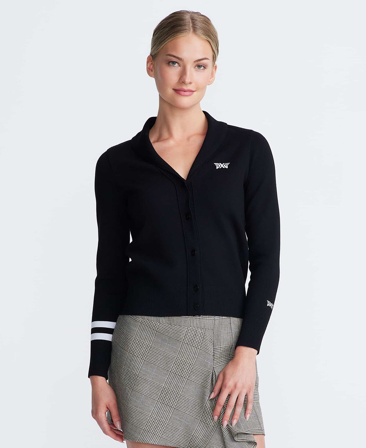 Women's Rolled Collar Cardigan 