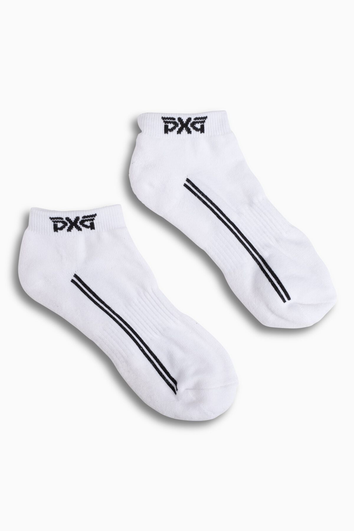 Men's Jacquard Logo Ankle Socks White