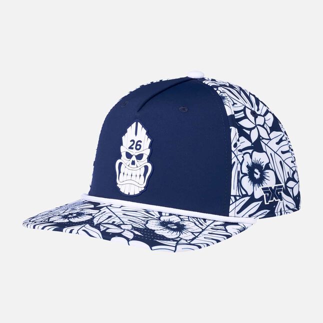 Darkness Tiki Skull 5 Panel Curved Bill