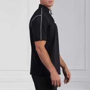 Comfort Fit Fineline Polo Black
