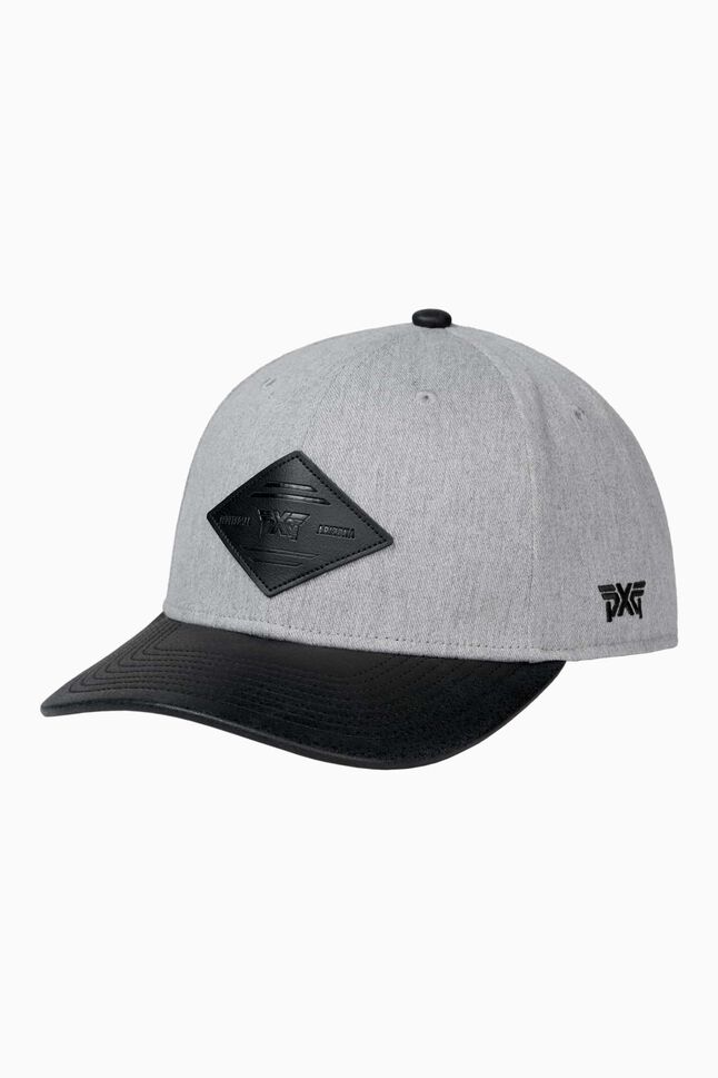 Diamond Patch Hat Snapback Hat - Grey - One Size