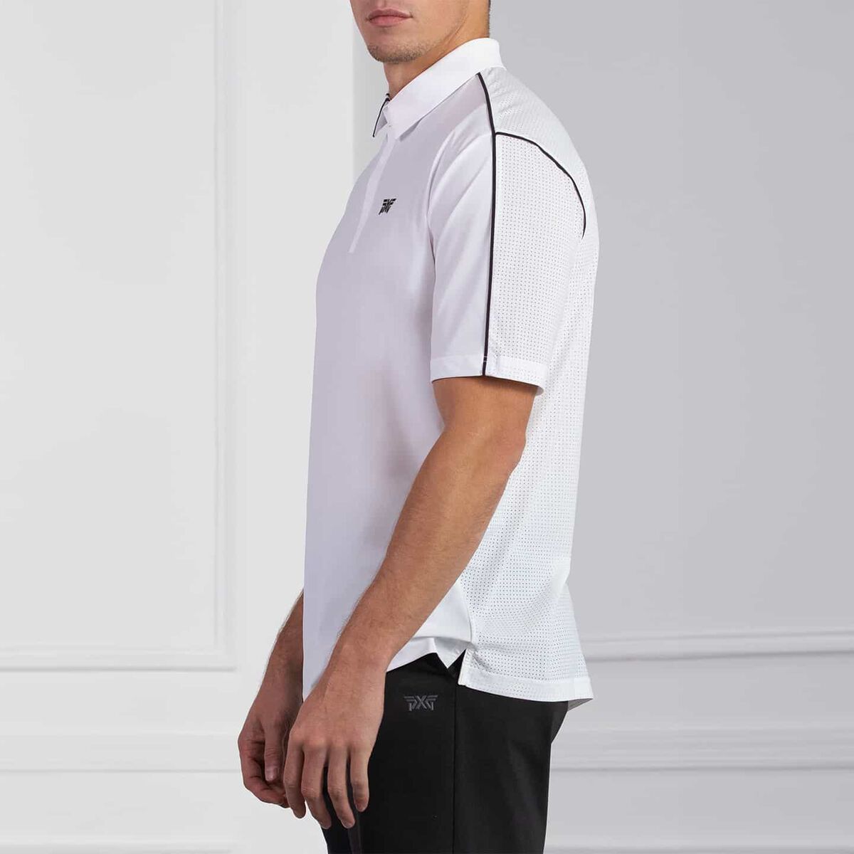 Comfort Fit Fineline Polo White