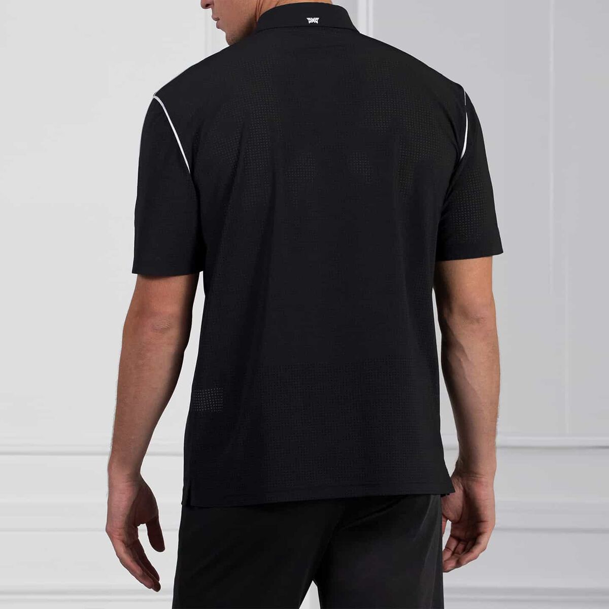 Comfort Fit Fineline Polo Black