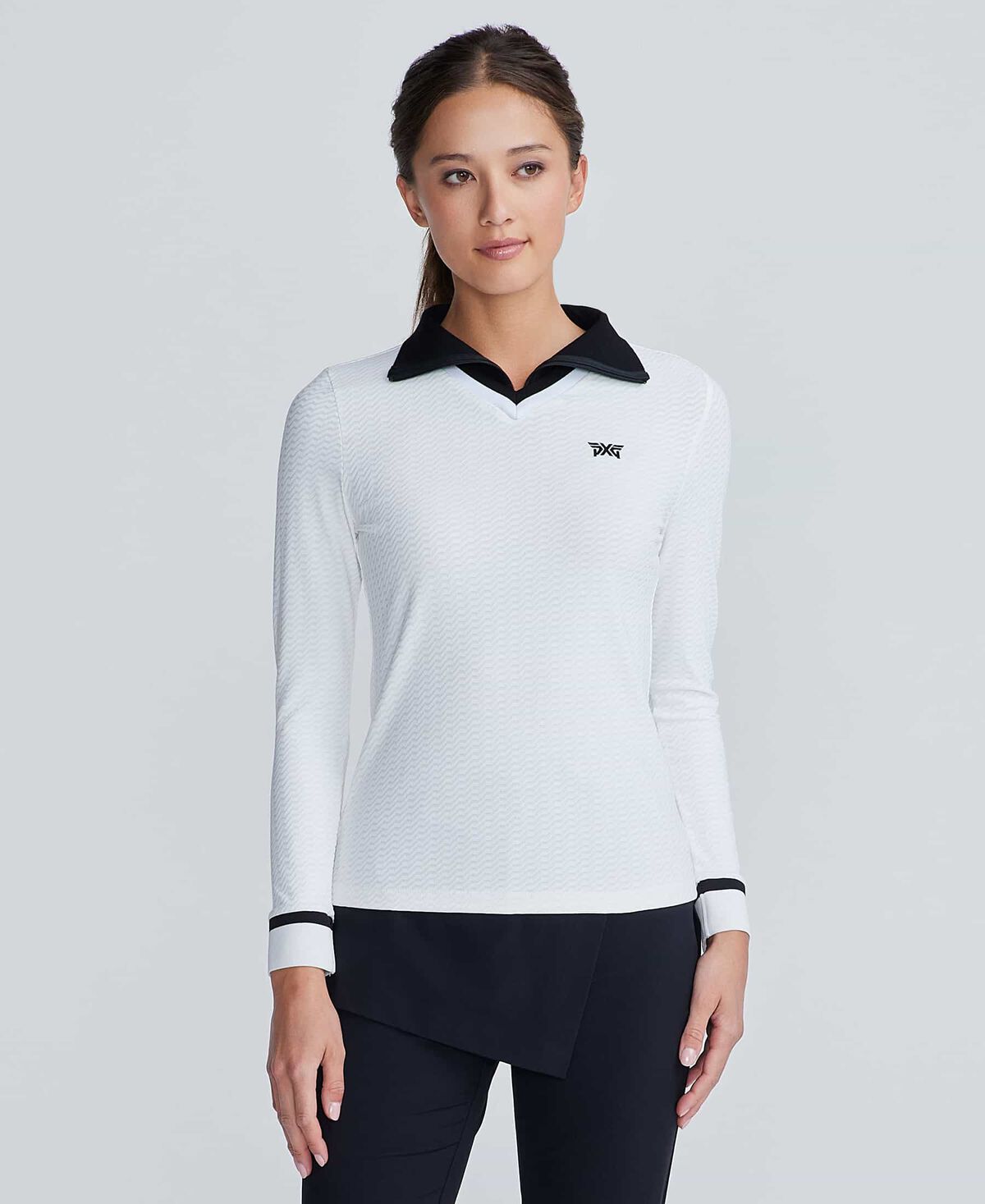 Women's Two-in-One Textured 1/4 Zip 