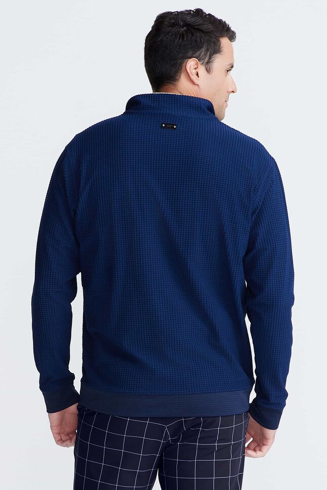 Men's 1/4 Zip Textured Pullover