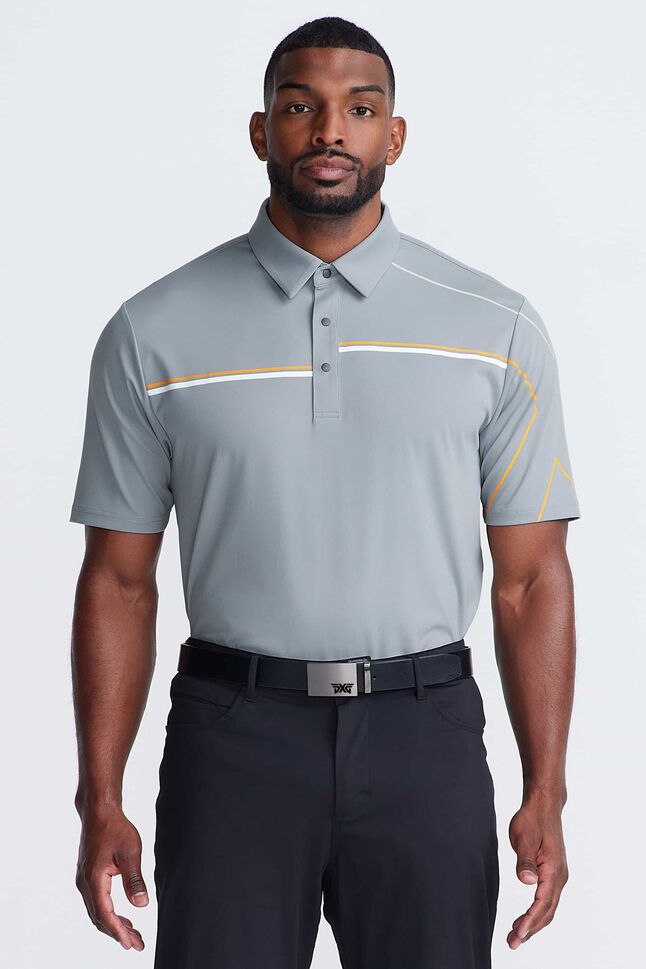 Men's Comfort Fit X Sleeve Texture Polo