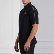 Comfort Fit Fineline Polo Black