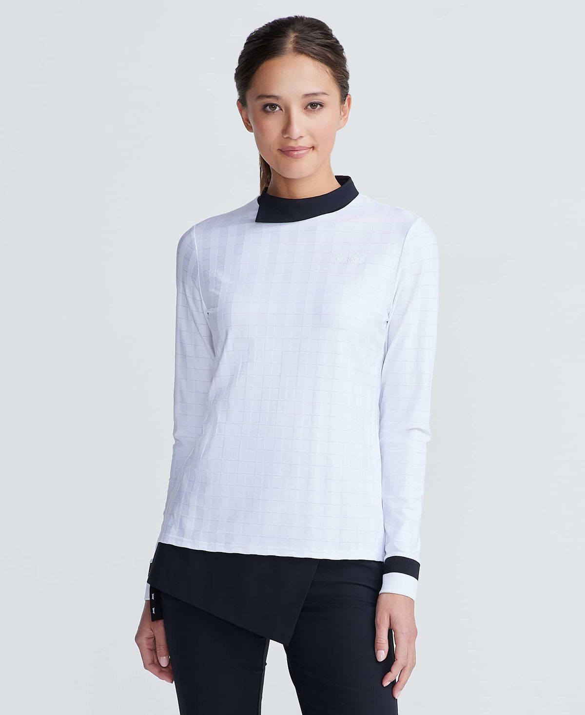 Women's Asymmetric Mock Neck Pullover 