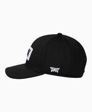 Stretch Patch Snapback Hat - Black - One Size Black