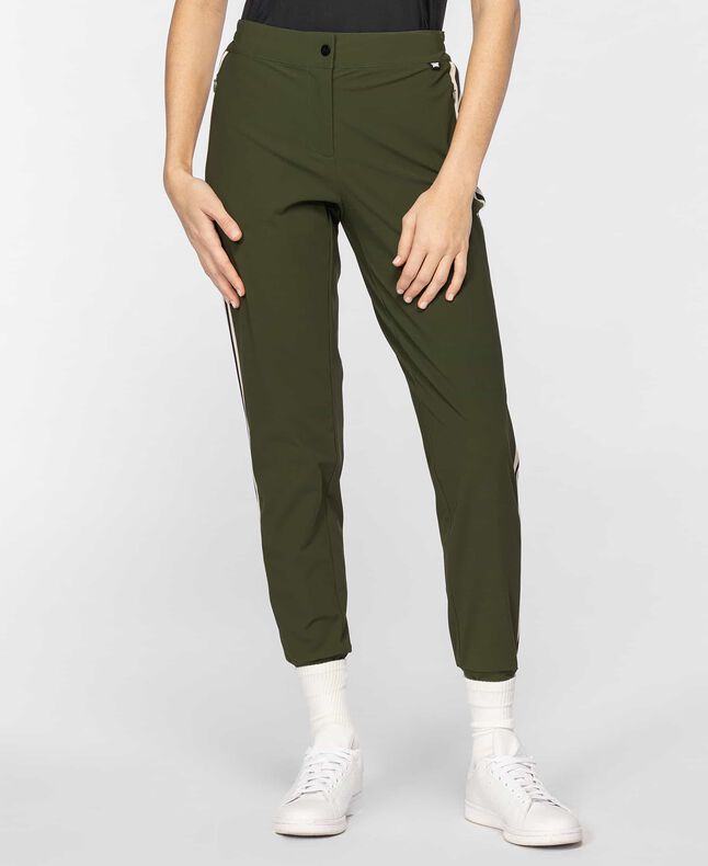 Women's Knitted Side Tape Jogger