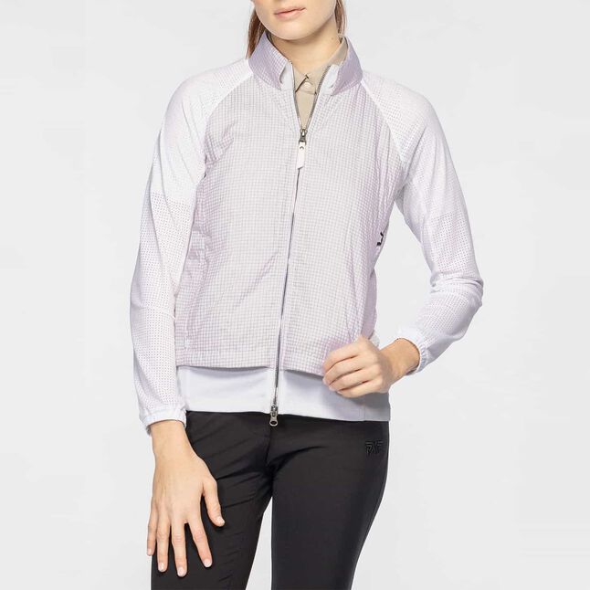 Women's Grid Pattern Double Layer Jacket
