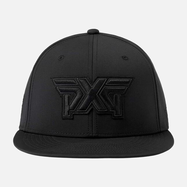 2024 Darkness 6 Panel Flat Bill Snapback - Black - One Size