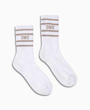 Mi-chaussettes à rayures pour hommes 