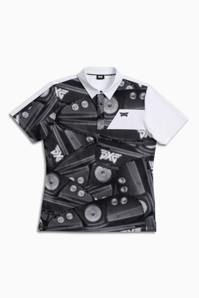 Athletic Fit Iron Print Polo