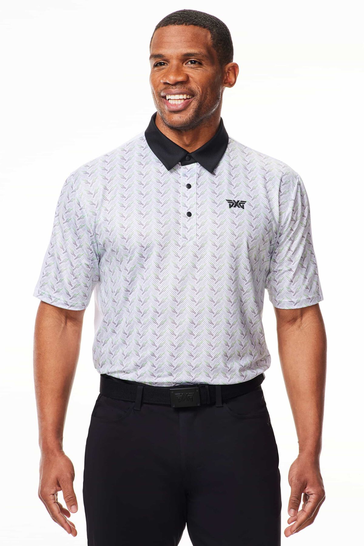 Comfort Fit Saguaro Perforated Polo White