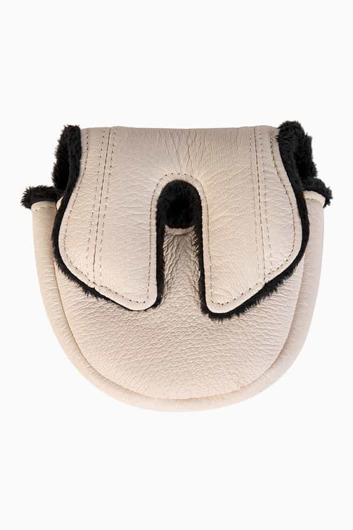 Lifted Leather Cream Mallet Headcover Cream